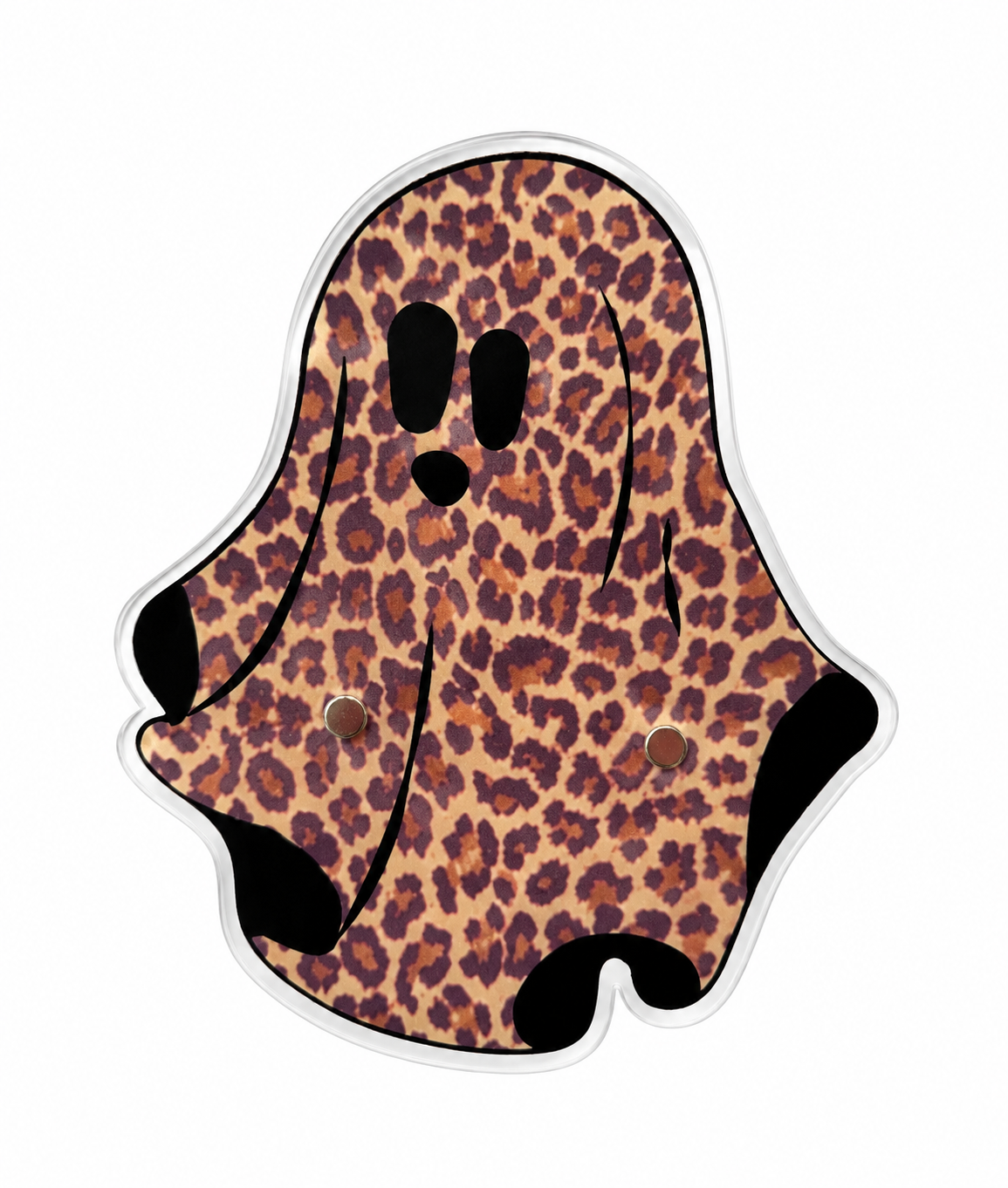 Ghost leopard print lash tile