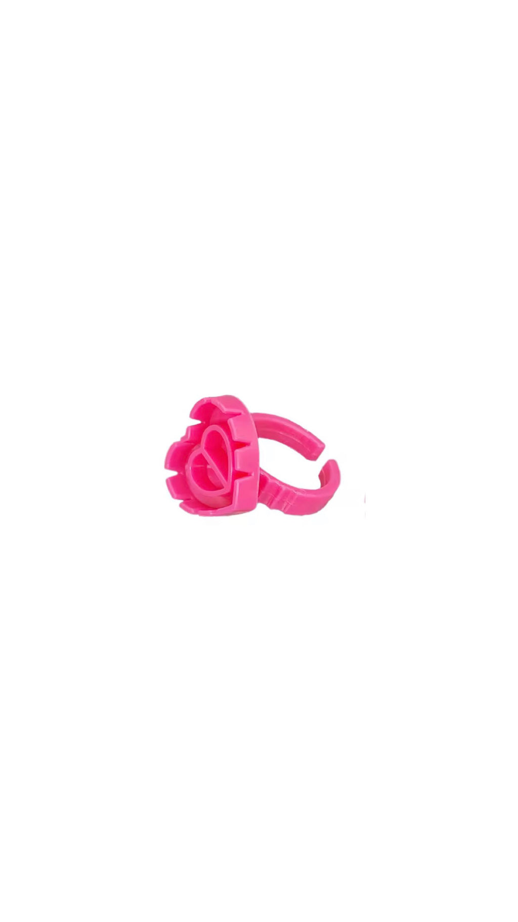 Heart-shaped glue rings
