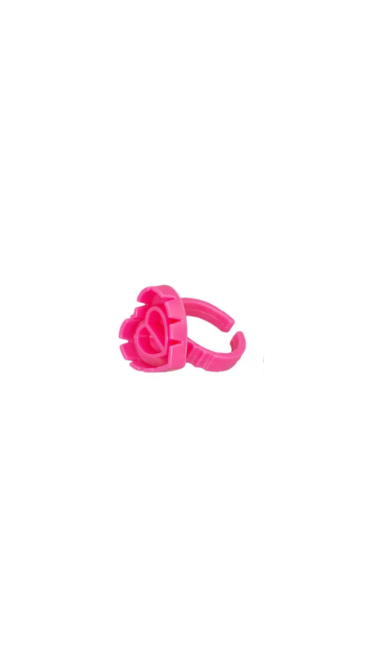 Heart-shaped glue rings